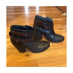 Rag & Bone Harrow Booties, dark brown, size 39